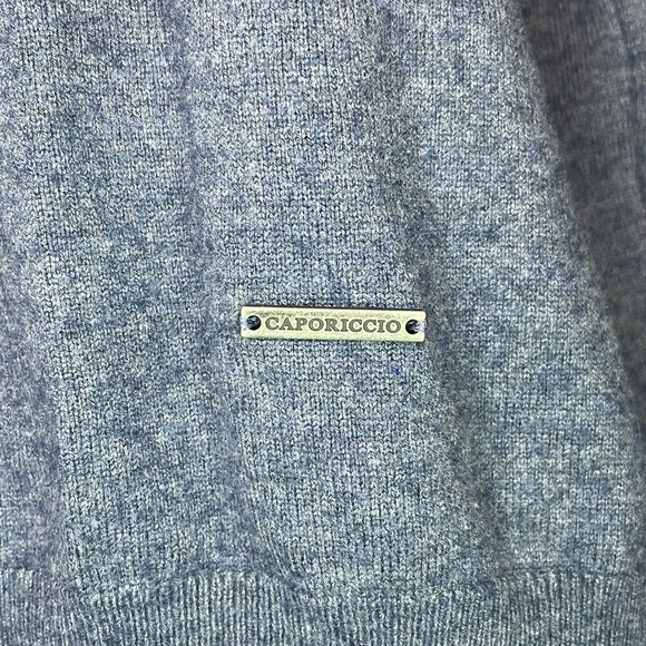 Caporiccio Purple Wool Blend Women Sweater Quarter Zip Size Large 52 Italy - Picture 10 of 11